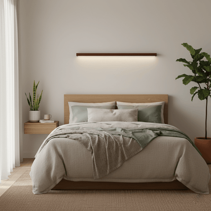 Wandlamp Minimalistisch met Geïntegreerde LED en Houten Behuizing