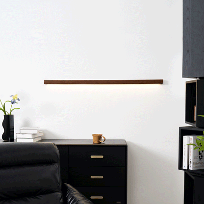 Wandlamp Minimalistisch met Geïntegreerde LED en Houten Behuizing