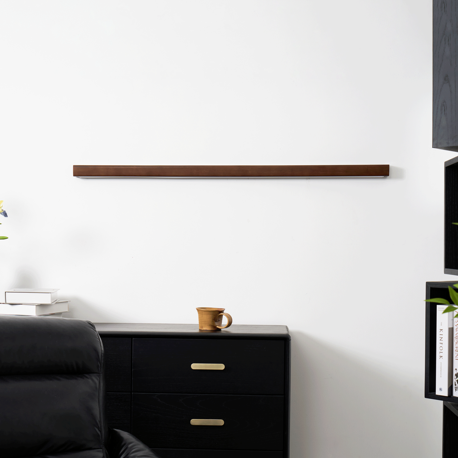 Wandlamp Minimalistisch met Geïntegreerde LED en Houten Behuizing