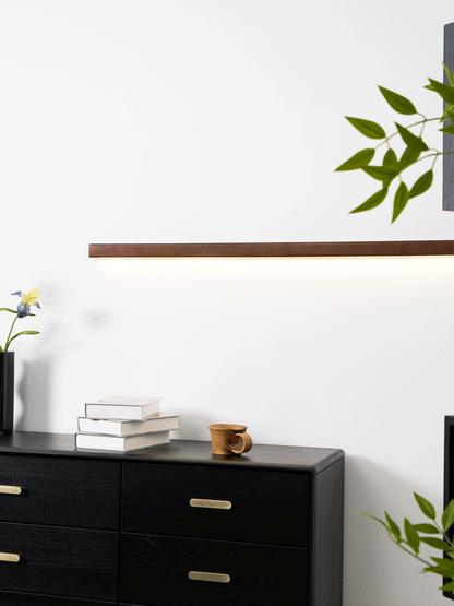 Wandlamp Minimalistisch met Geïntegreerde LED en Houten Behuizing