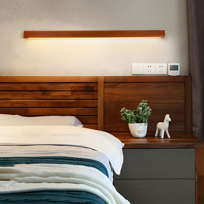 Wandlamp Minimalistisch met Geïntegreerde LED en Houten Behuizing