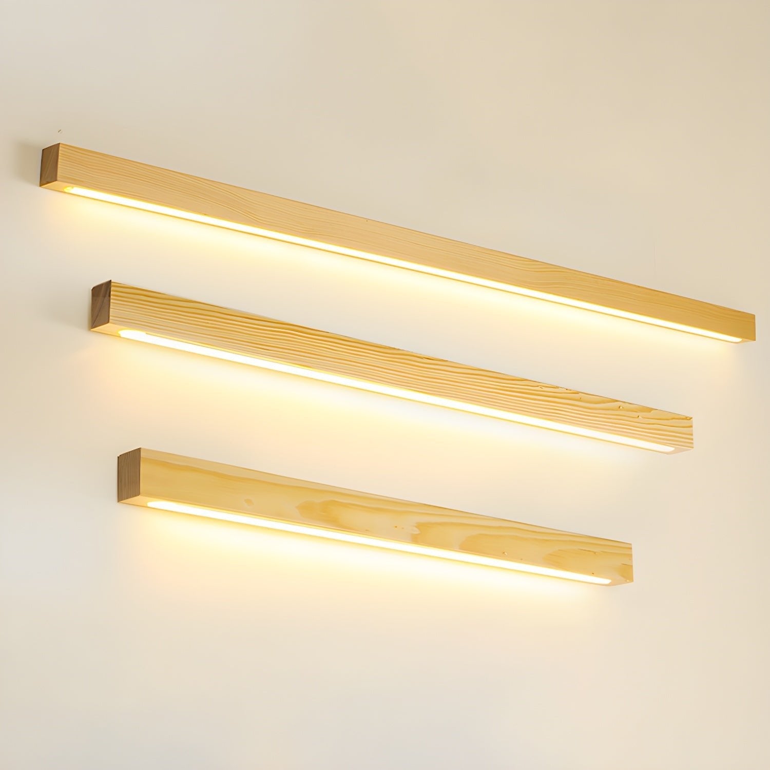 Wandlamp Minimalistisch met Geïntegreerde LED en Houten Behuizing