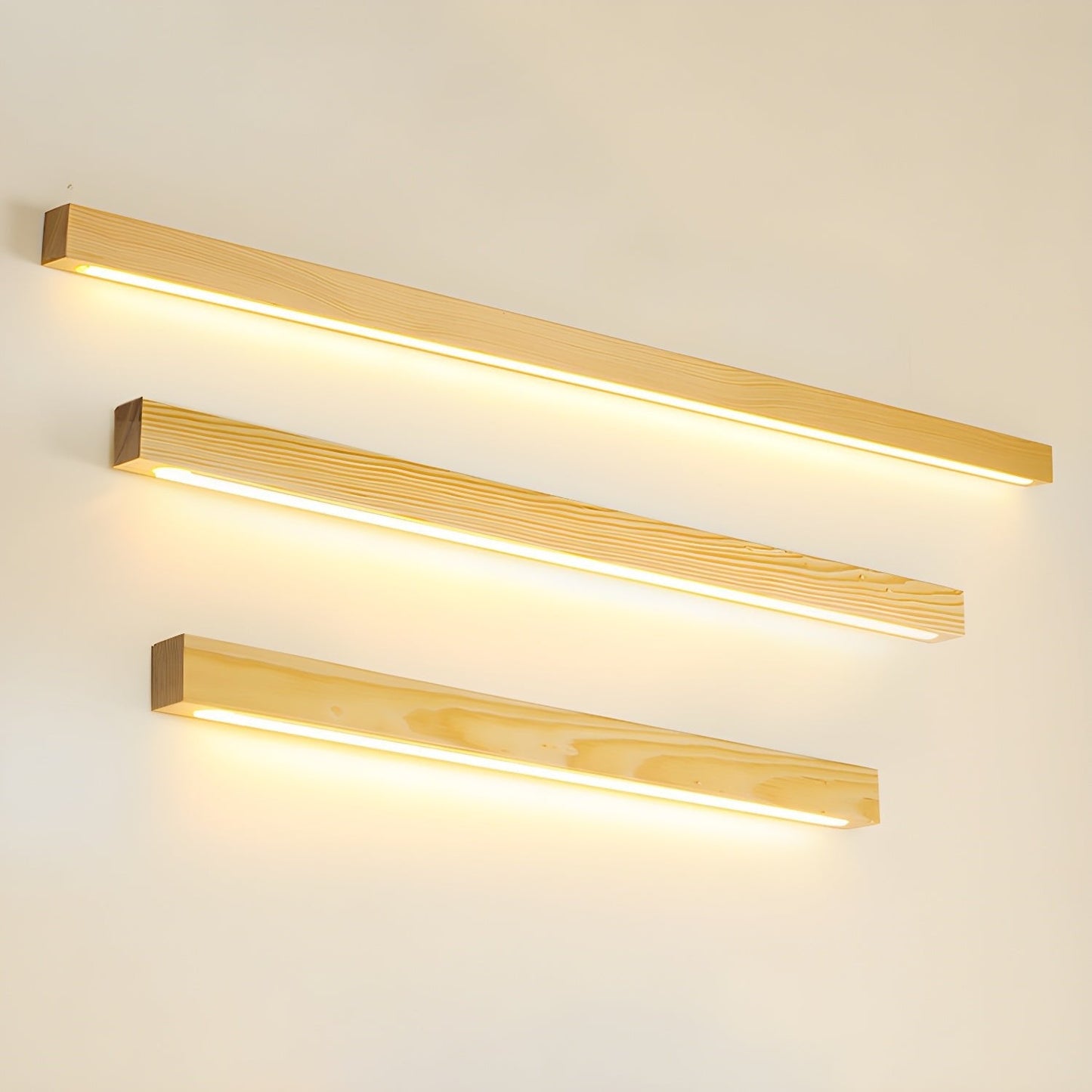 Wandlamp Minimalistisch met Geïntegreerde LED en Houten Behuizing