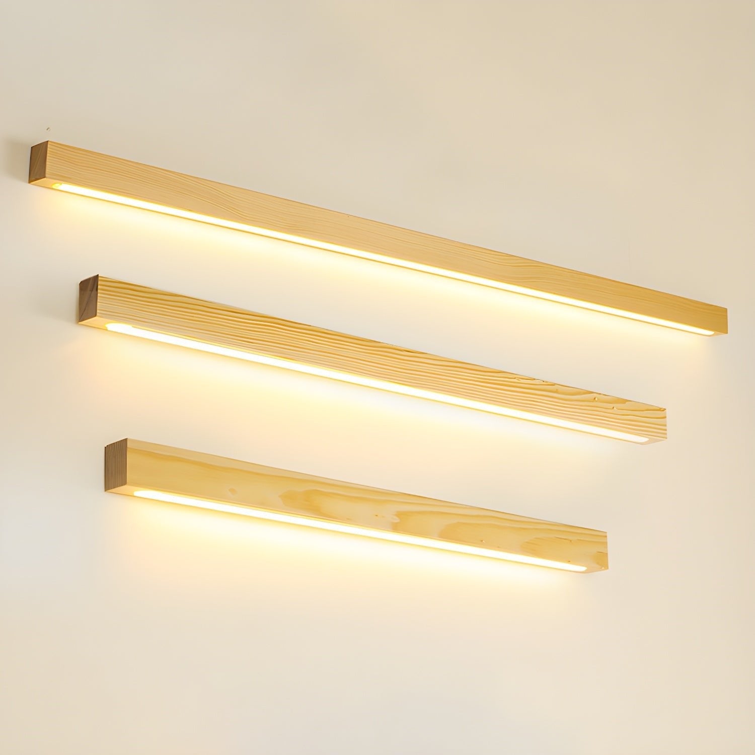 Wandlamp Minimalistisch met Geïntegreerde LED en Houten Behuizing