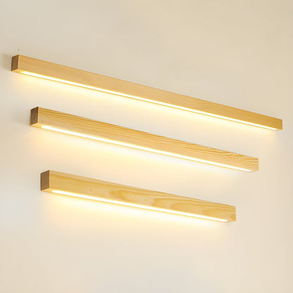 Wandlamp Minimalistisch met Geïntegreerde LED en Houten Behuizing