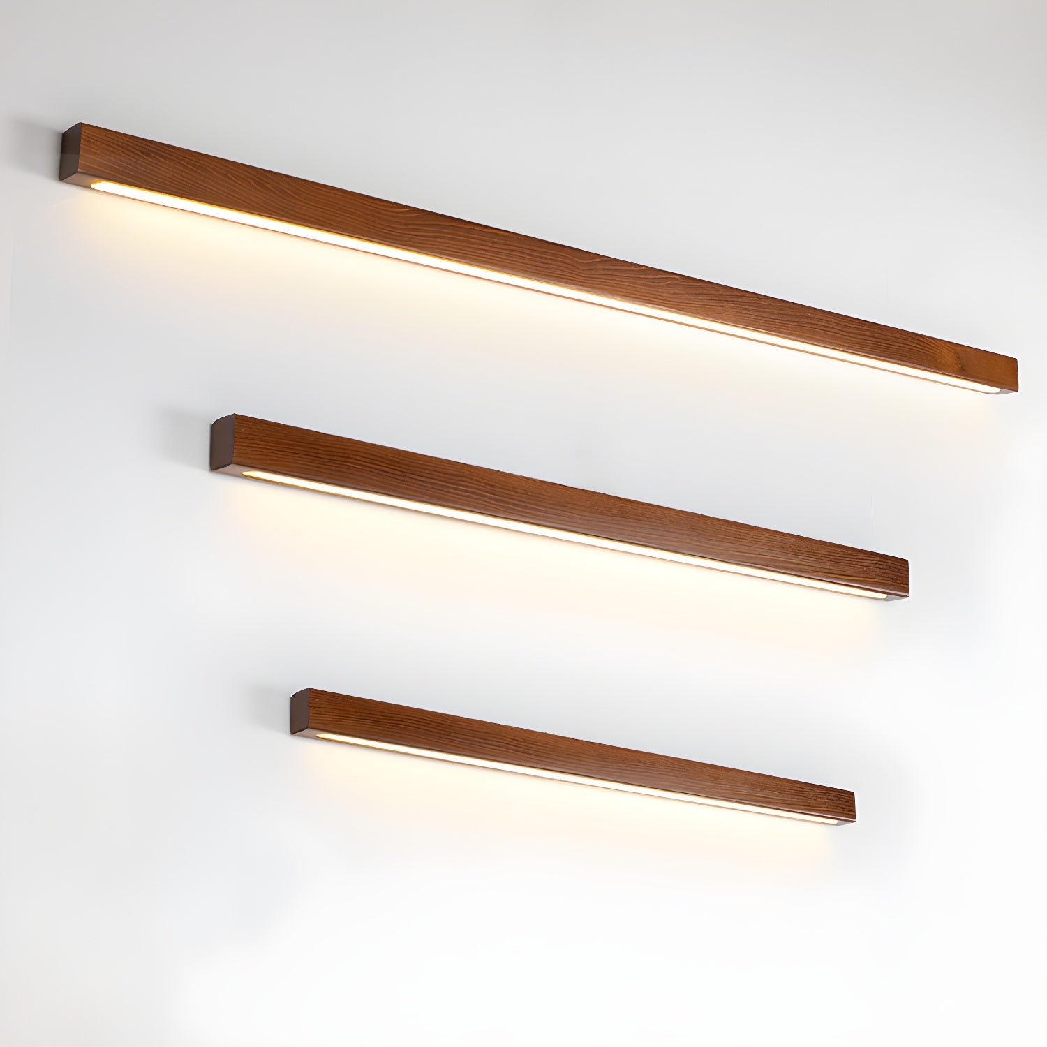 Wandlamp Minimalistisch met Geïntegreerde LED en Houten Behuizing