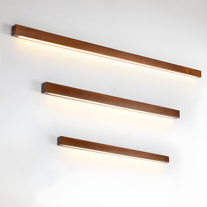Wandlamp Minimalistisch met Geïntegreerde LED en Houten Behuizing