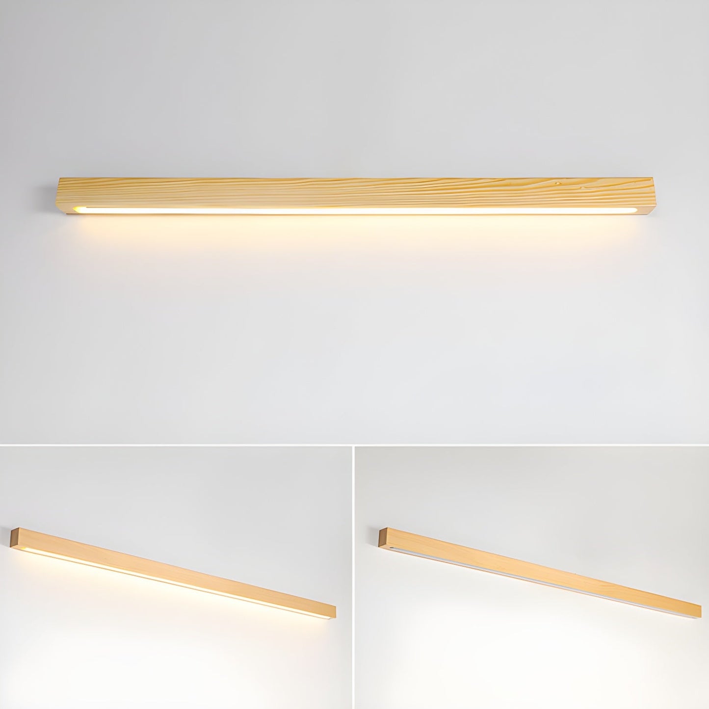 Wandlamp Minimalistisch met Geïntegreerde LED en Houten Behuizing