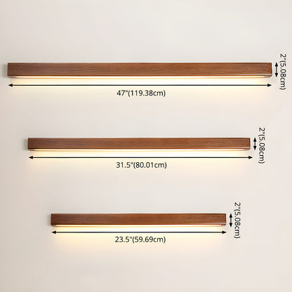 Wandlamp Minimalistisch met Geïntegreerde LED en Houten Behuizing