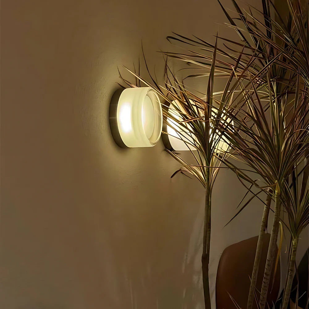 Wandlamp Minimalistisch met Glazen Kap en Geïntegreerde LED