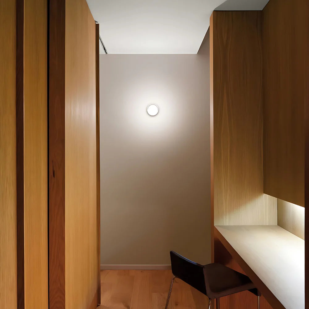 Wandlamp Minimalistisch met Glazen Kap en Geïntegreerde LED