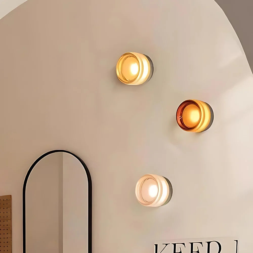 Wandlamp Minimalistisch met Glazen Kap en Geïntegreerde LED