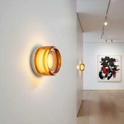 Wandlamp Minimalistisch met Glazen Kap en Geïntegreerde LED