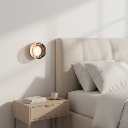 Wandlamp Minimalistisch met Glazen Kap en Geïntegreerde LED