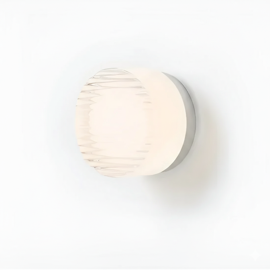 Wandlamp Minimalistisch met Glazen Kap en Geïntegreerde LED