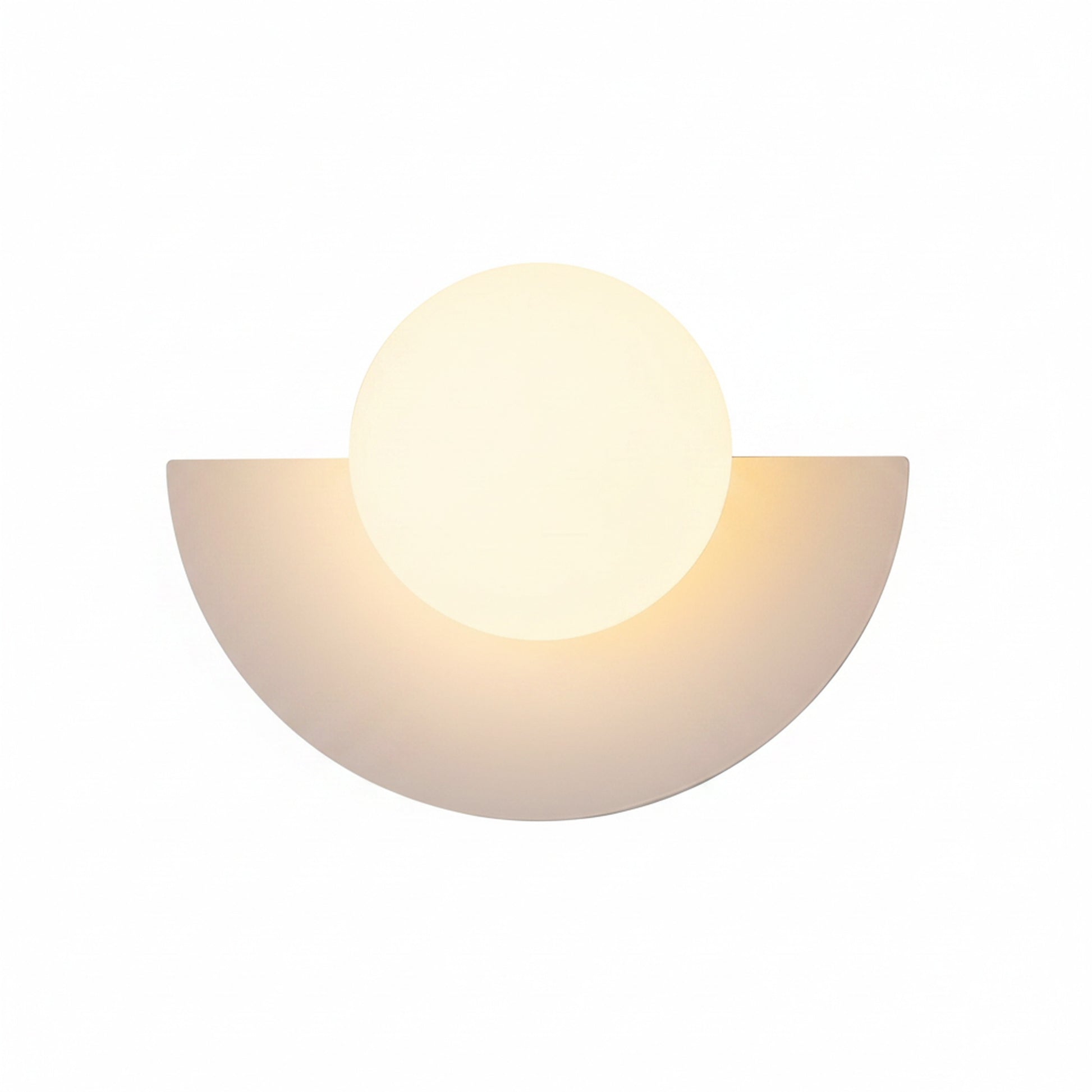Wandlamp Minimalistisch met Halfrondes Ontwerp en Glazen Bol