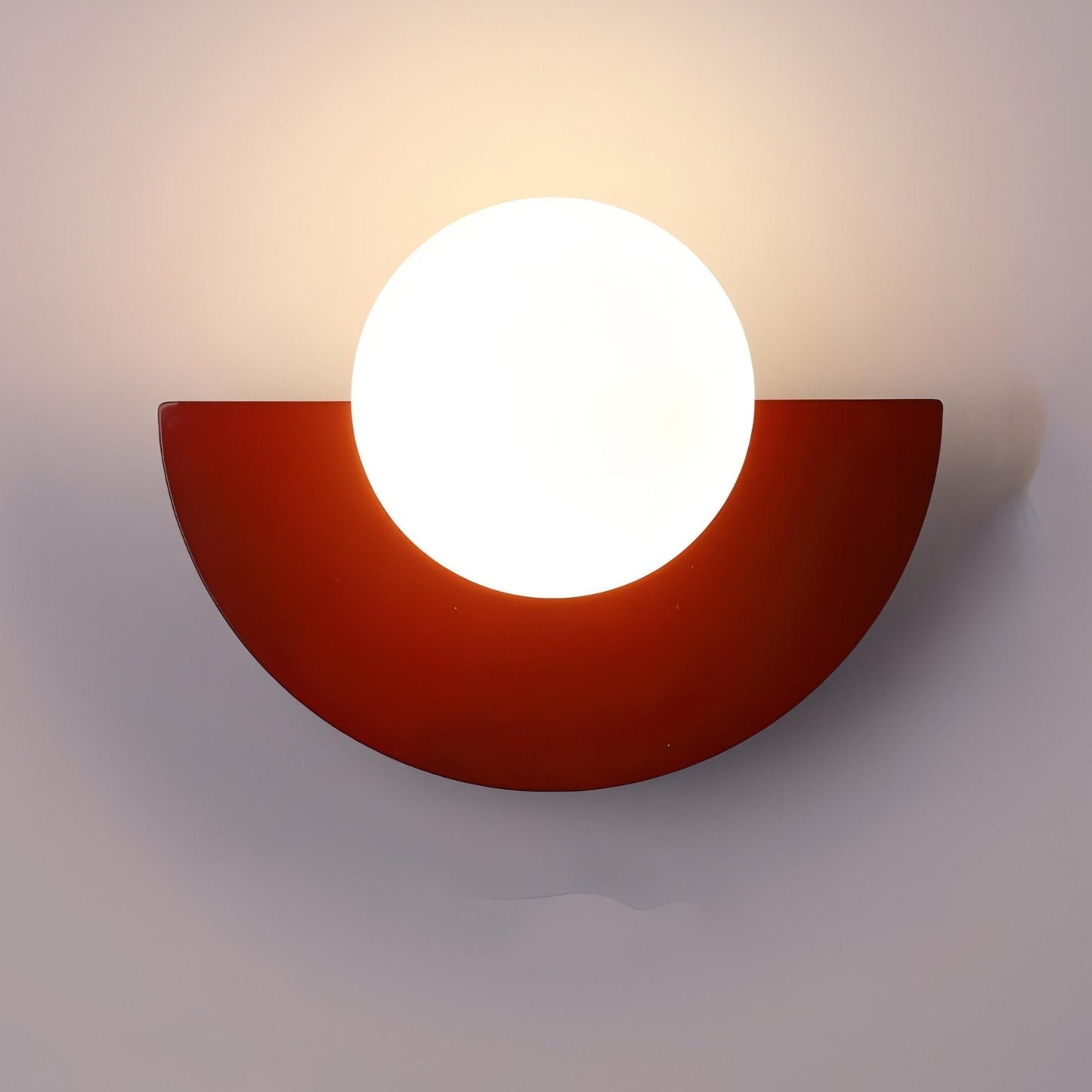 Wandlamp Minimalistisch met Halfrondes Ontwerp en Glazen Bol