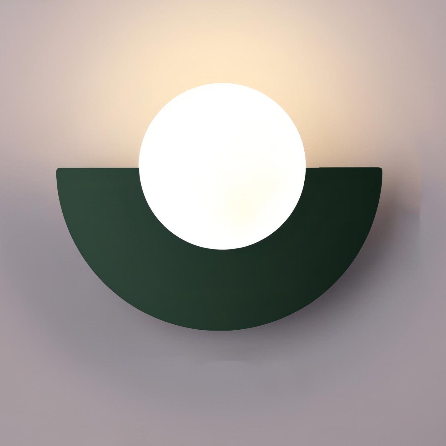 Wandlamp Minimalistisch met Halfrondes Ontwerp en Glazen Bol