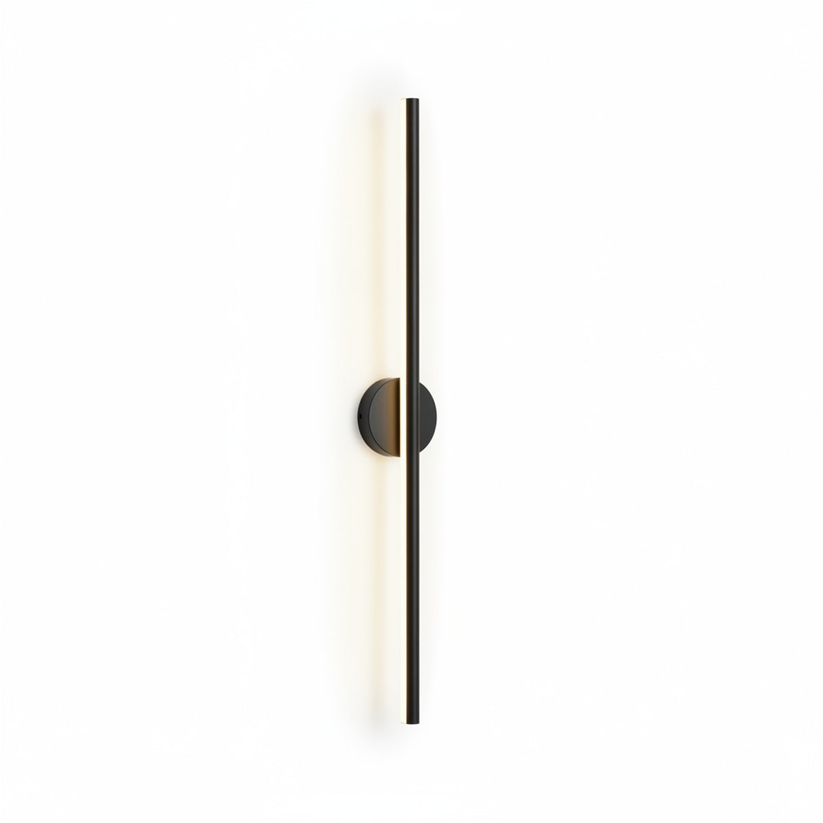Wandlamp Minimalistisch met Lineaire LED Lichtbalk en Ronde Bevestiging