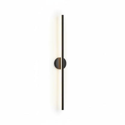 Wandlamp Minimalistisch met Lineaire LED Lichtbalk en Ronde Bevestiging