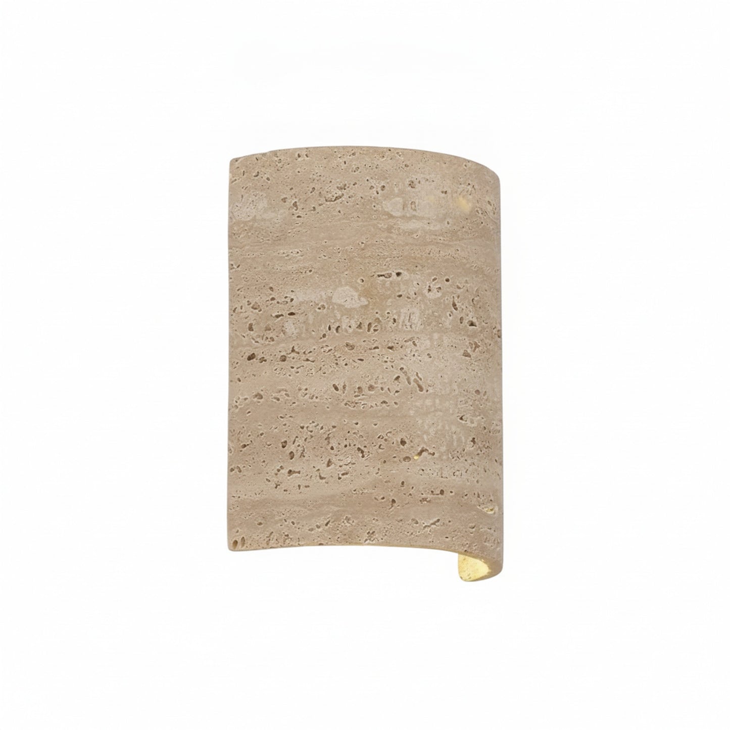Wandlamp Minimalistisch met Travertine Kap en Up-Down Verlichting