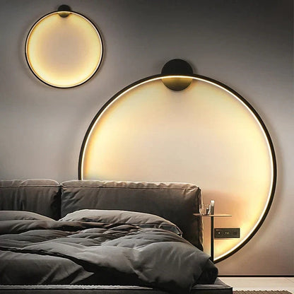 Wandlamp Minimalistisch Rond LED Ring voor Slaapkamer en Woonkamer