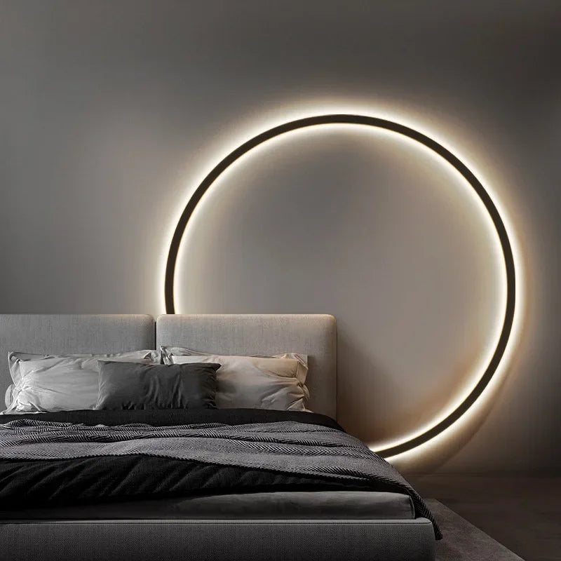 Wandlamp Minimalistisch Rond LED Ring voor Slaapkamer en Woonkamer