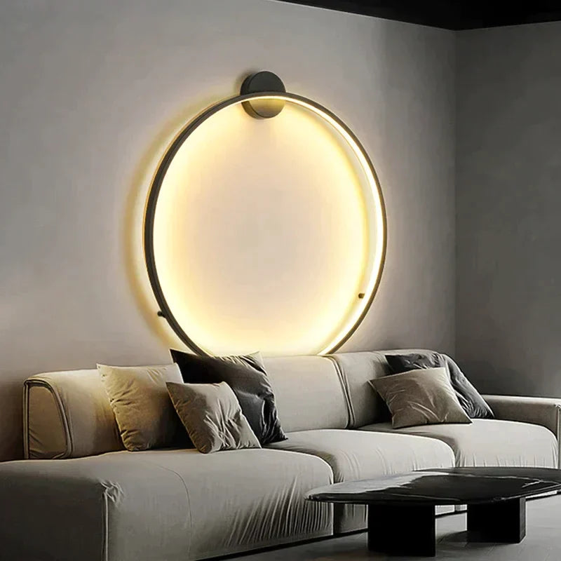 Wandlamp Minimalistisch Rond LED Ring voor Slaapkamer en Woonkamer