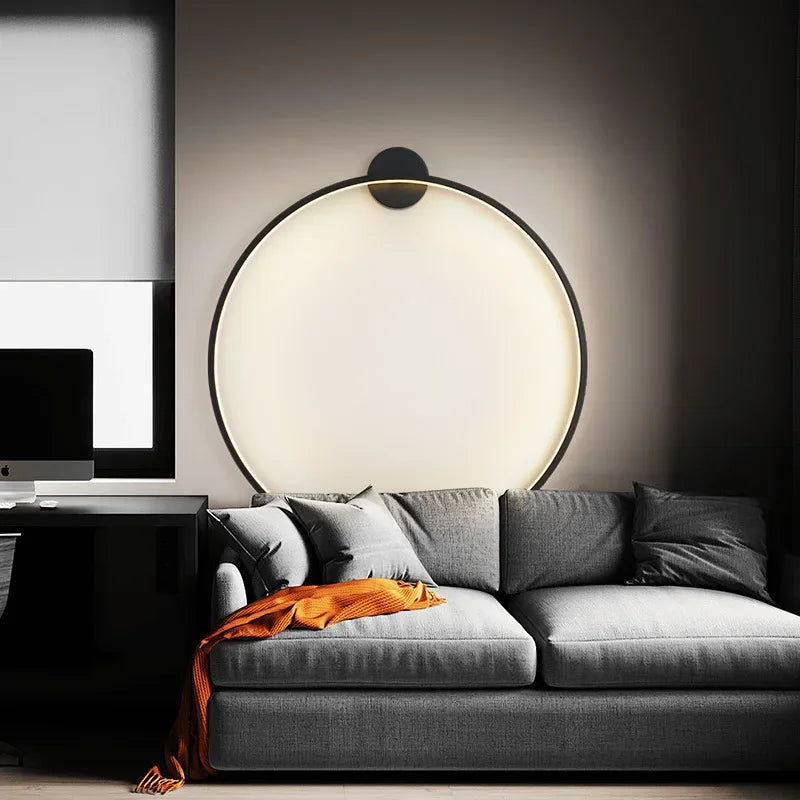 Wandlamp Minimalistisch Rond LED Ring voor Slaapkamer en Woonkamer