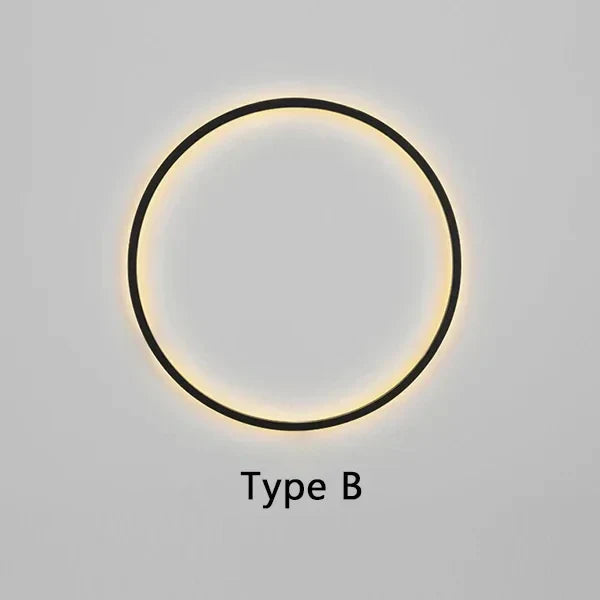 Wandlamp Minimalistisch Rond LED Ring voor Slaapkamer en Woonkamer