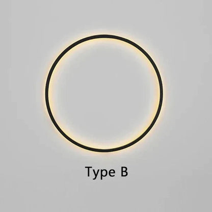 Wandlamp Minimalistisch Rond LED Ring voor Slaapkamer en Woonkamer