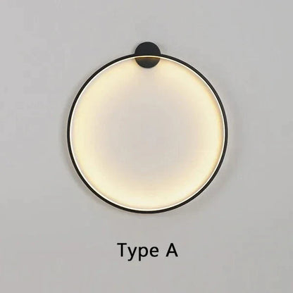 Wandlamp Minimalistisch Rond LED Ring voor Slaapkamer en Woonkamer
