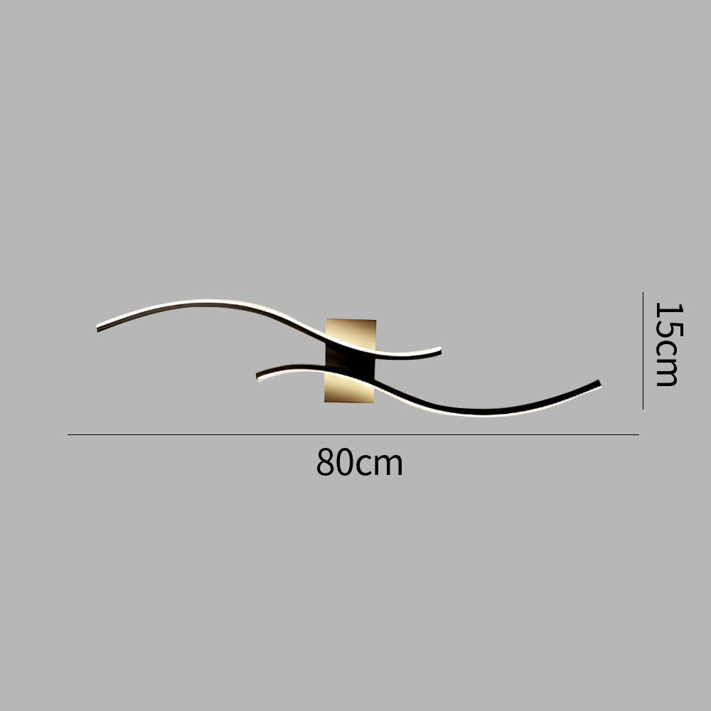 Wandlamp Modern LED Dimbaar met Golvend Design