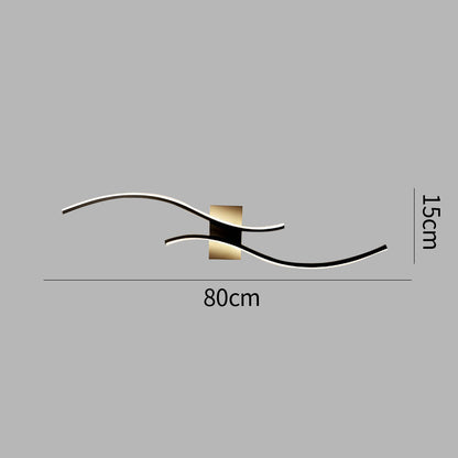 Wandlamp Modern LED Dimbaar met Golvend Design