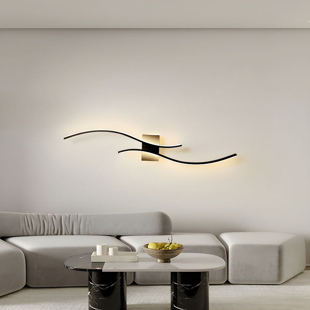 Wandlamp Modern LED Dimbaar met Golvend Design