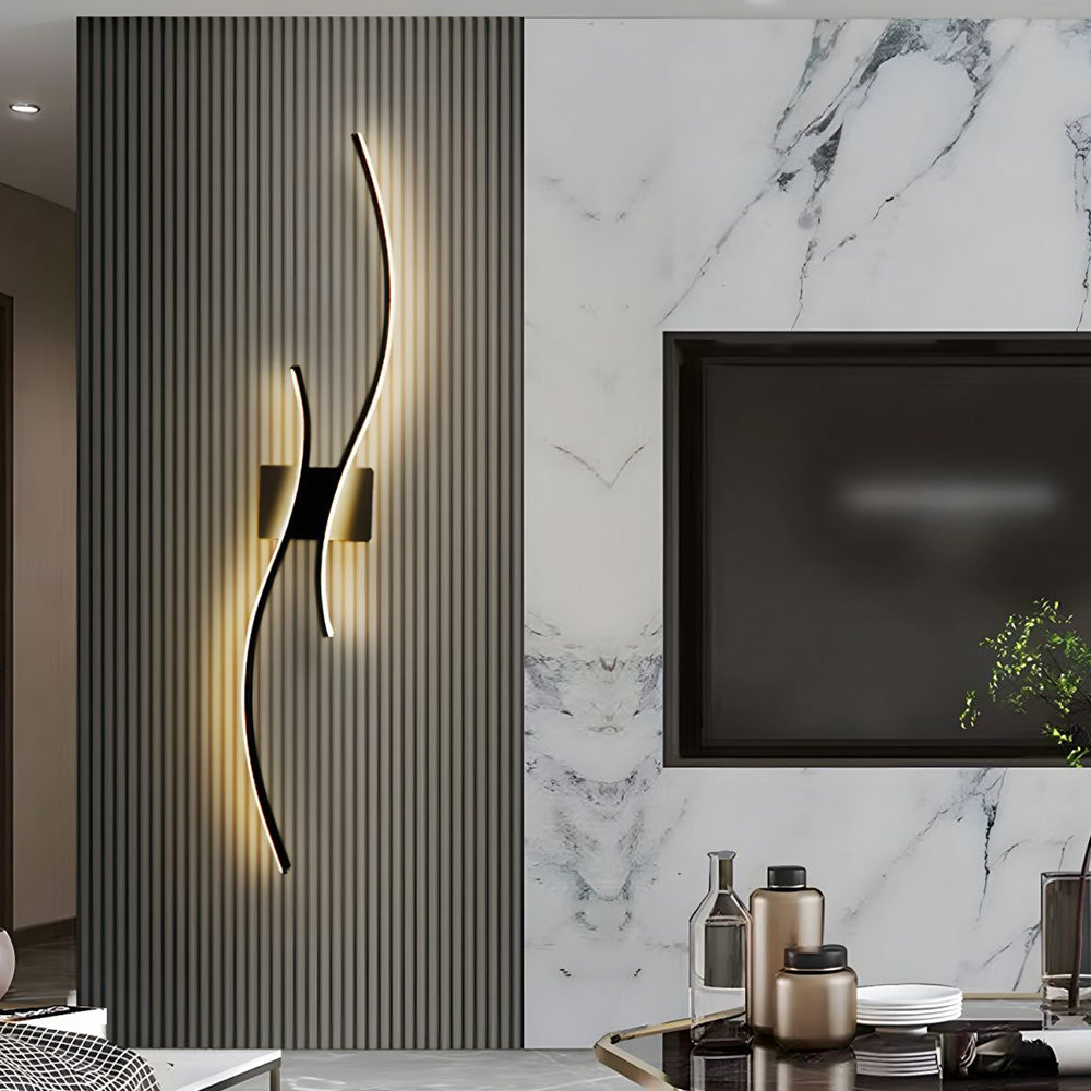Wandlamp Modern LED Dimbaar met Golvend Design