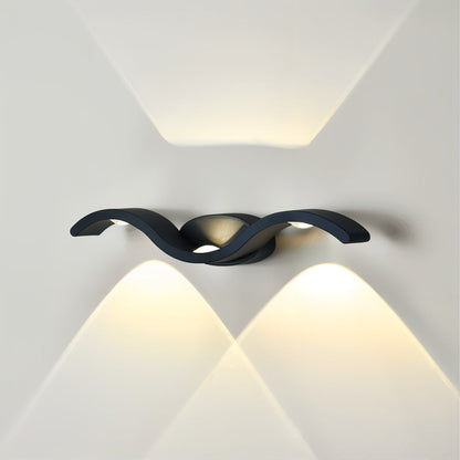 Wandlamp Modern LED met Golvend Design voor Binnen en Buiten