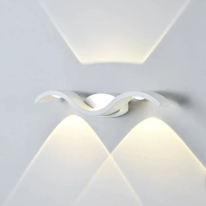Wandlamp Modern LED met Golvend Design voor Binnen en Buiten