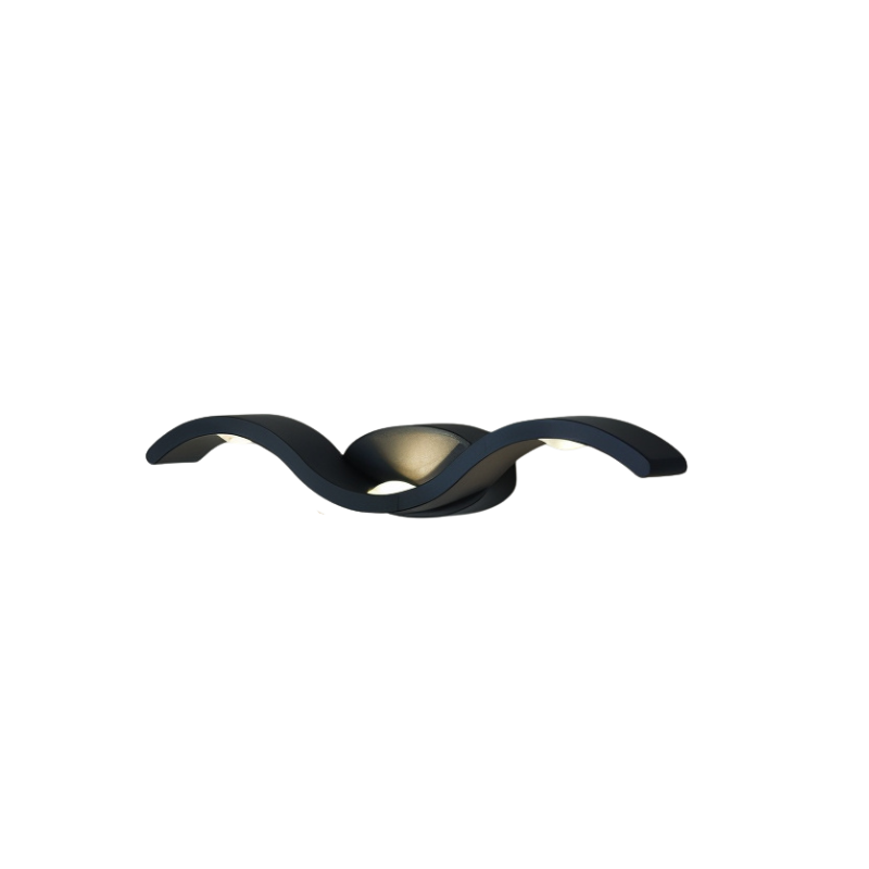 Wandlamp Modern LED met Golvend Design voor Binnen en Buiten