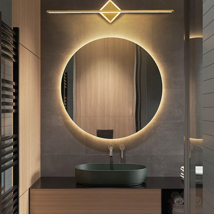 Wandlamp Modern LED met Lineaire Staaf en Ronde Rozet Dimbaar