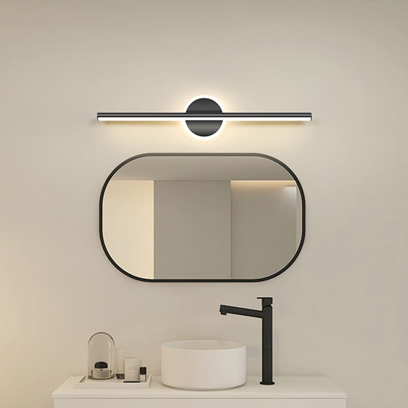 Wandlamp Modern LED met Lineaire Staaf en Ronde Rozet Dimbaar