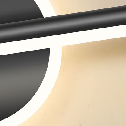 Wandlamp Modern LED met Lineaire Staaf en Ronde Rozet Dimbaar