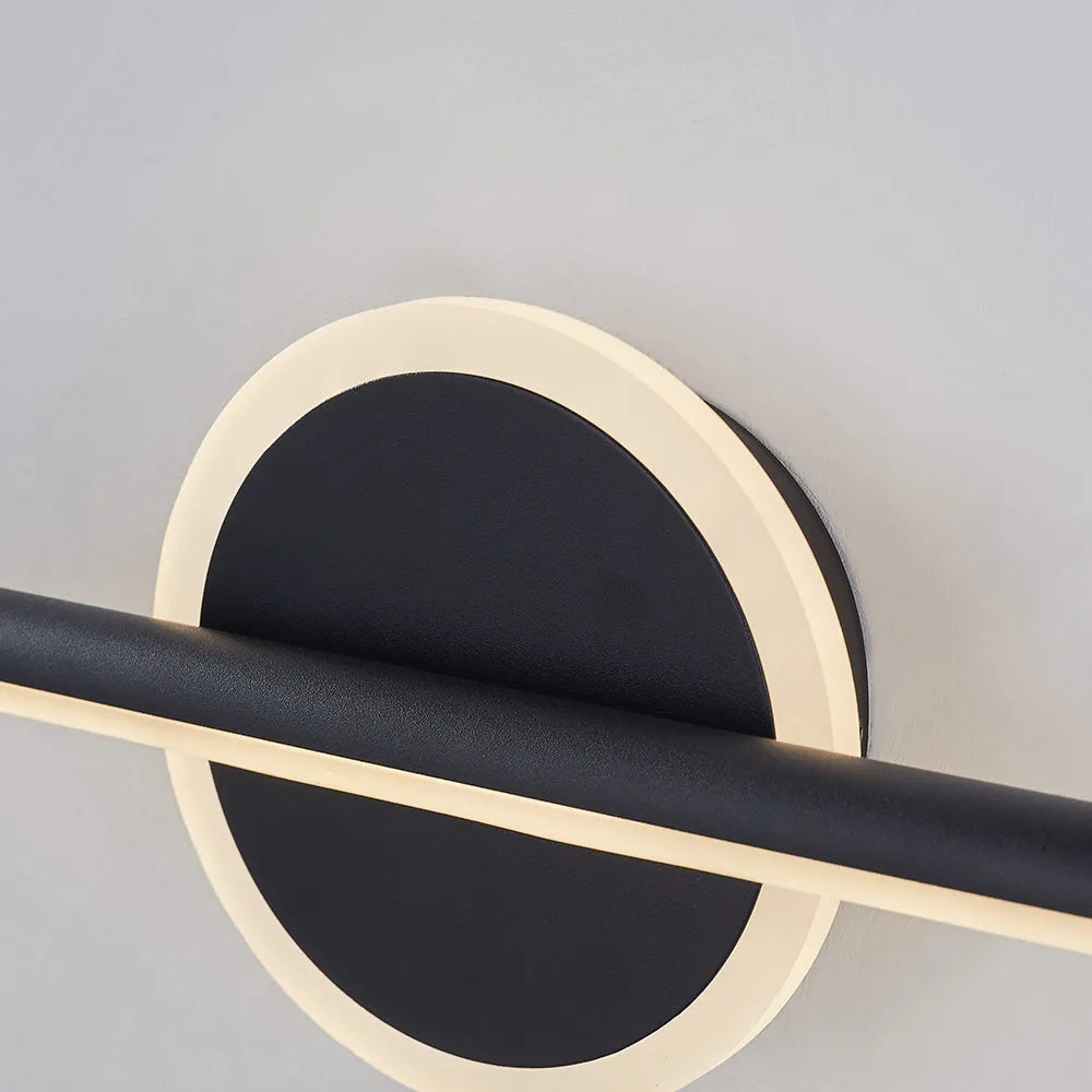 Wandlamp Modern LED met Lineaire Staaf en Ronde Rozet Dimbaar