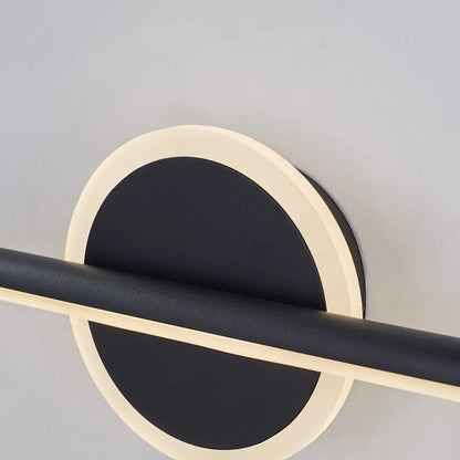 Wandlamp Modern LED met Lineaire Staaf en Ronde Rozet Dimbaar