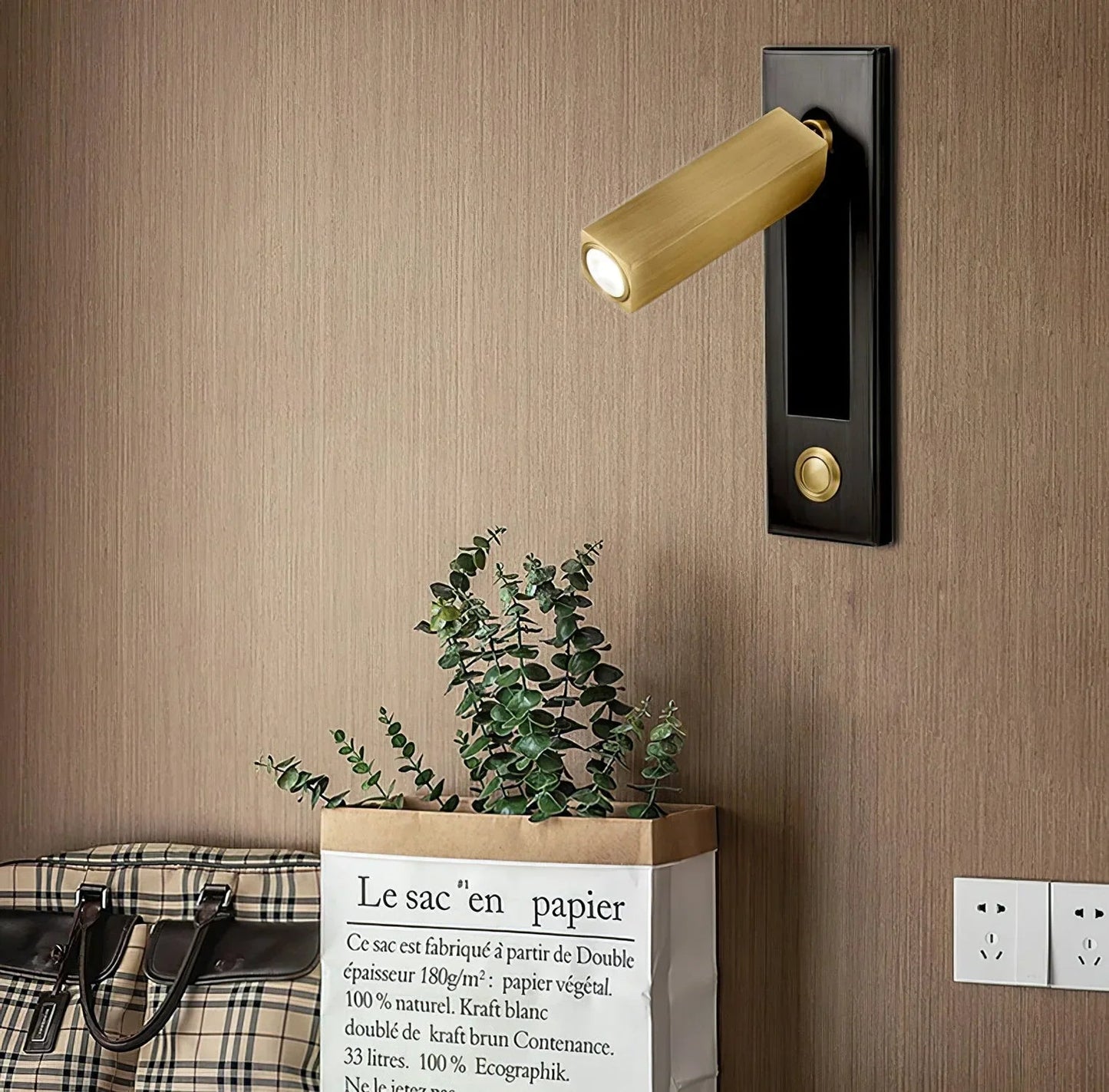 Wandlamp Modern Leeslamp met Draaibare Spot en Ingebouwde LED voor Slaapkamer