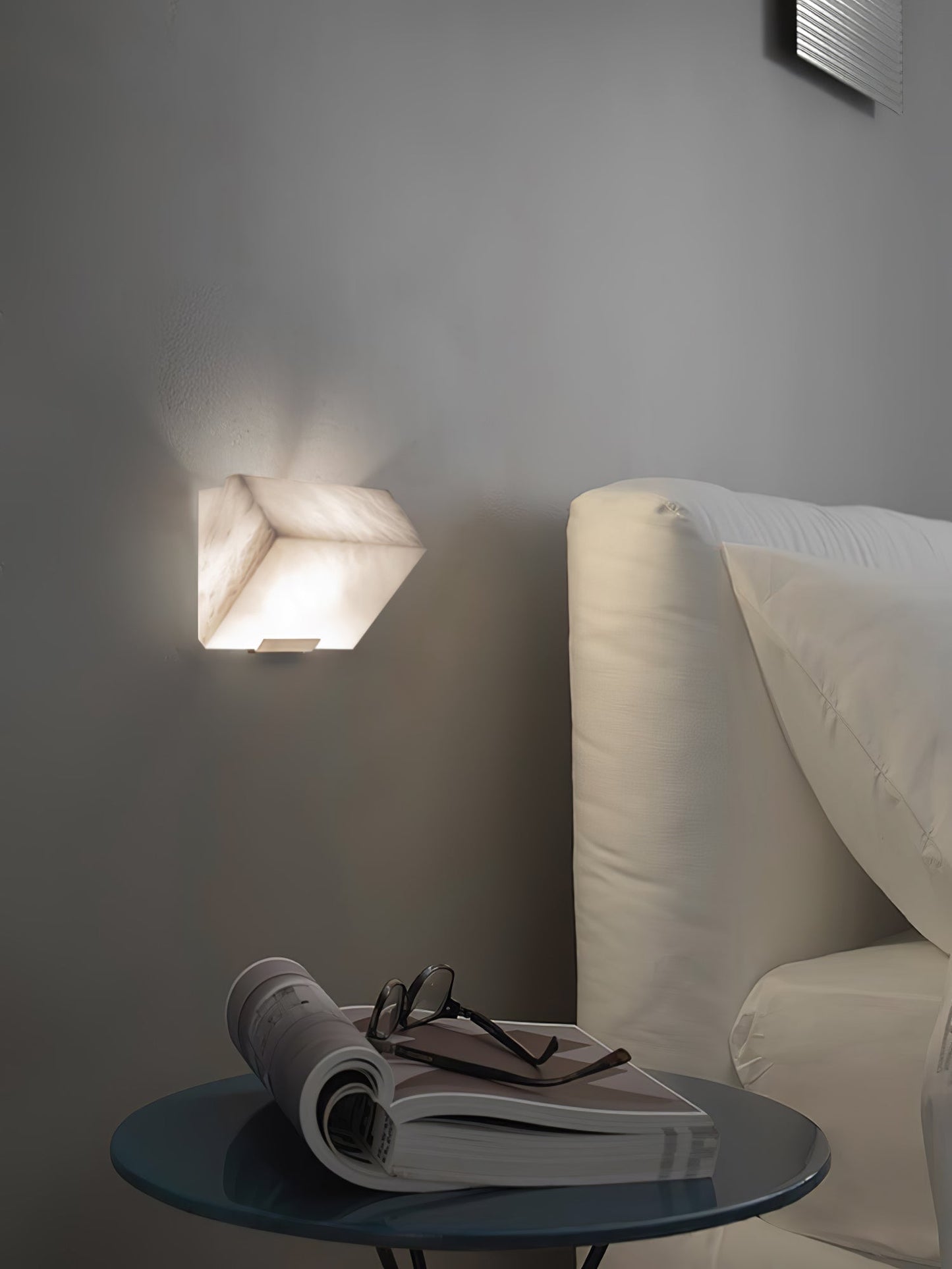 Wandlamp Modern met Albast Kappen en Geïntegreerde LED