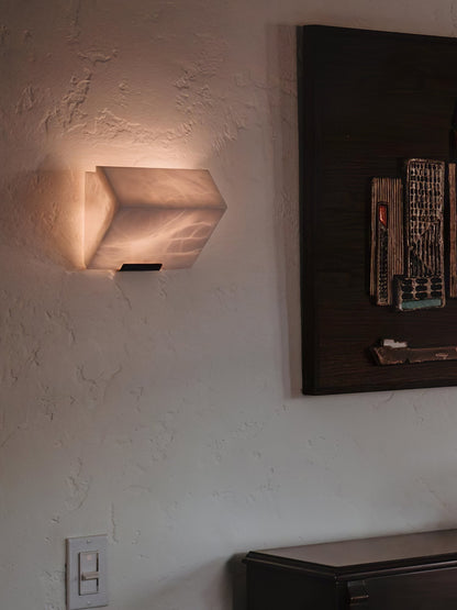 Wandlamp Modern met Albast Kappen en Geïntegreerde LED
