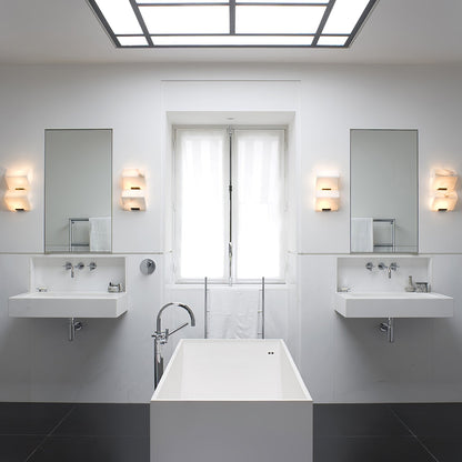 Wandlamp Modern met Albast Kappen en Geïntegreerde LED