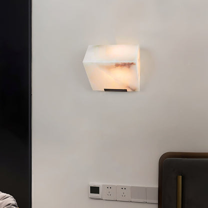 Wandlamp Modern met Albast Kappen en Geïntegreerde LED