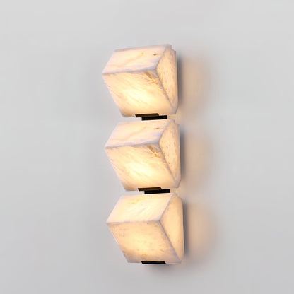 Wandlamp Modern met Albast Kappen en Geïntegreerde LED